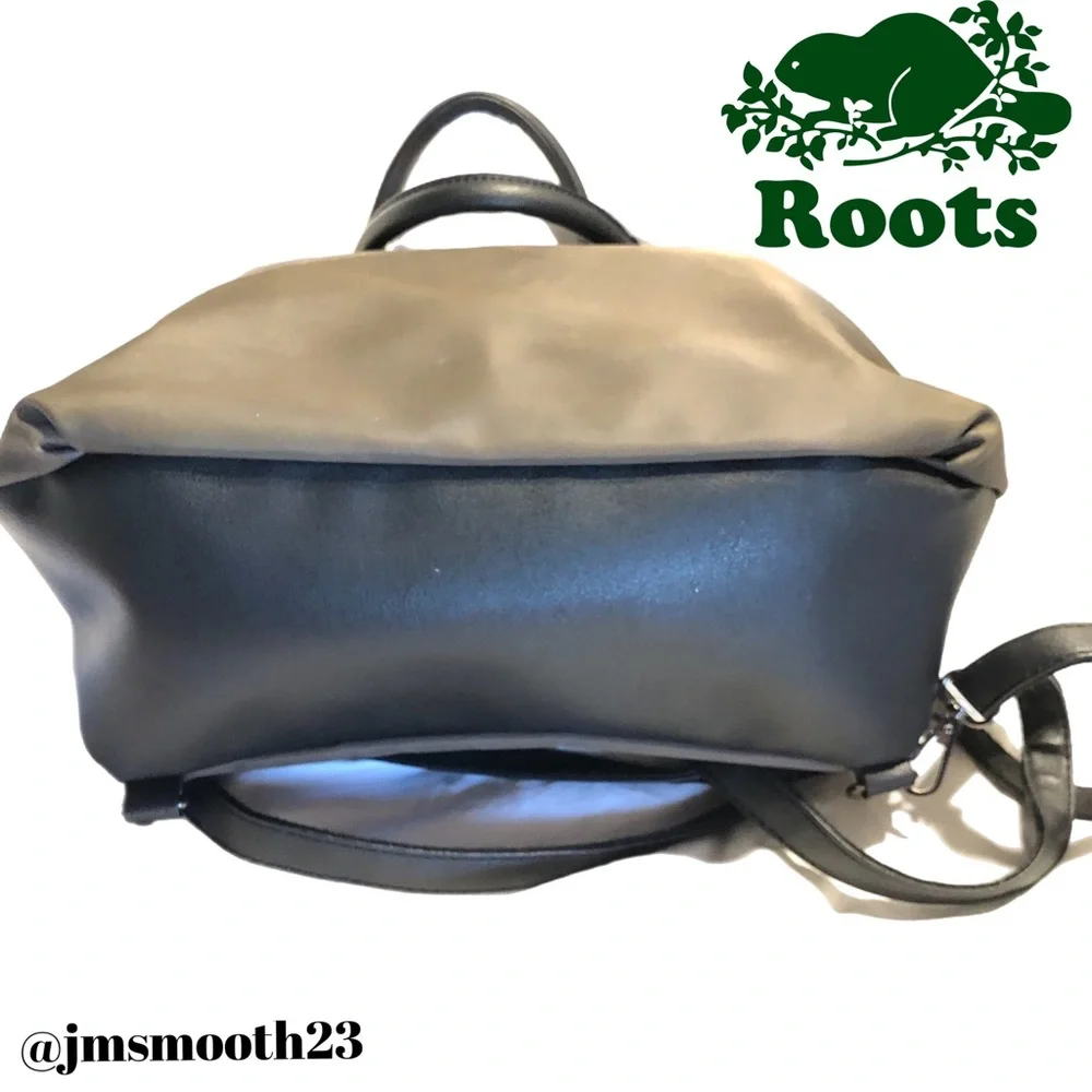 RARE: Roots 73 Olive green & black convertible tote to backpack